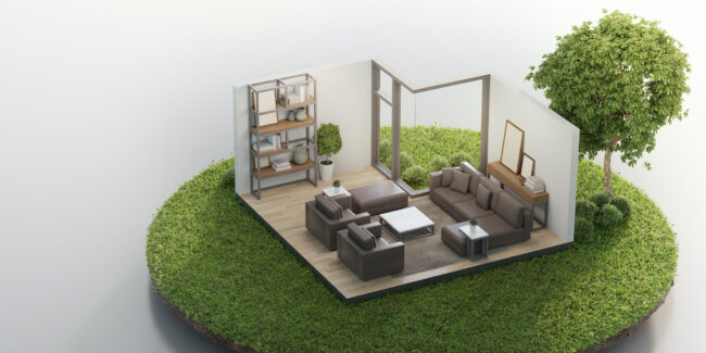 Ház a természetben (Illusztráció: Freepik)