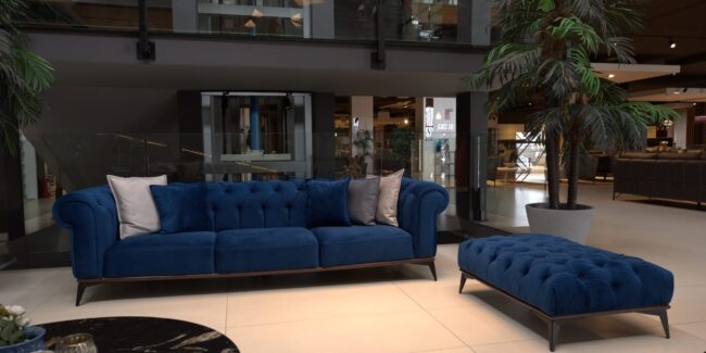 Aquaclean bútorszövet a Denver kanapén (Fotó: Ciao Berto)