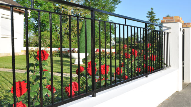 Fém kerítés virágokkal - nem könnyű kiválasztani a tökéletest (Fotó: Freepik)