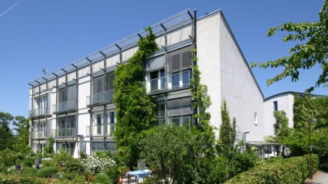 Kranichstein - Darmstadt az első passzívház (Fotó: Bronwyn Barry)